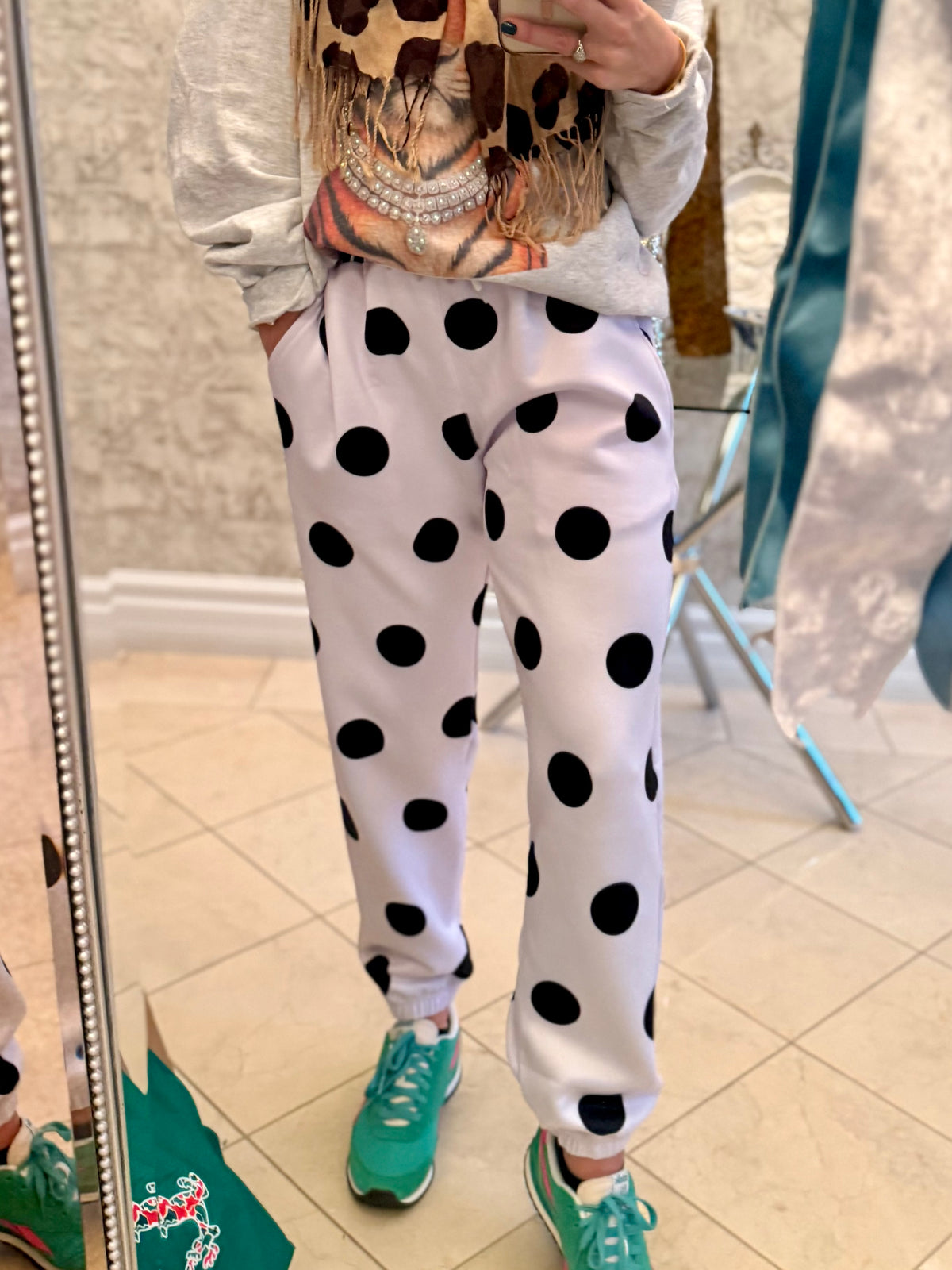 Green Dot Joggers (Scuba) - PRESALE