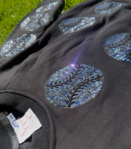 Black Baseball Sweatshirt IN STOCK