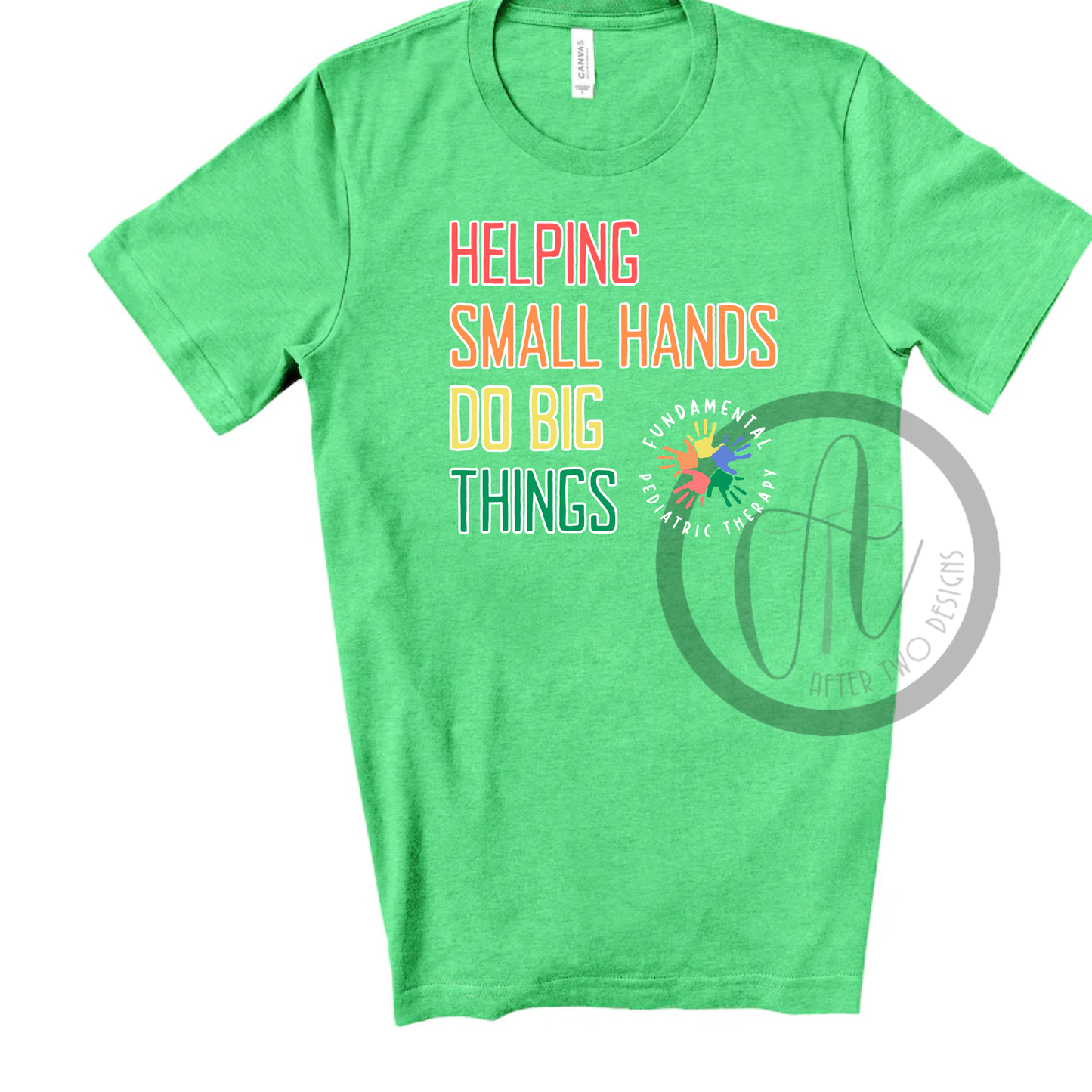 Green _ Helping Hands Bella Canvas