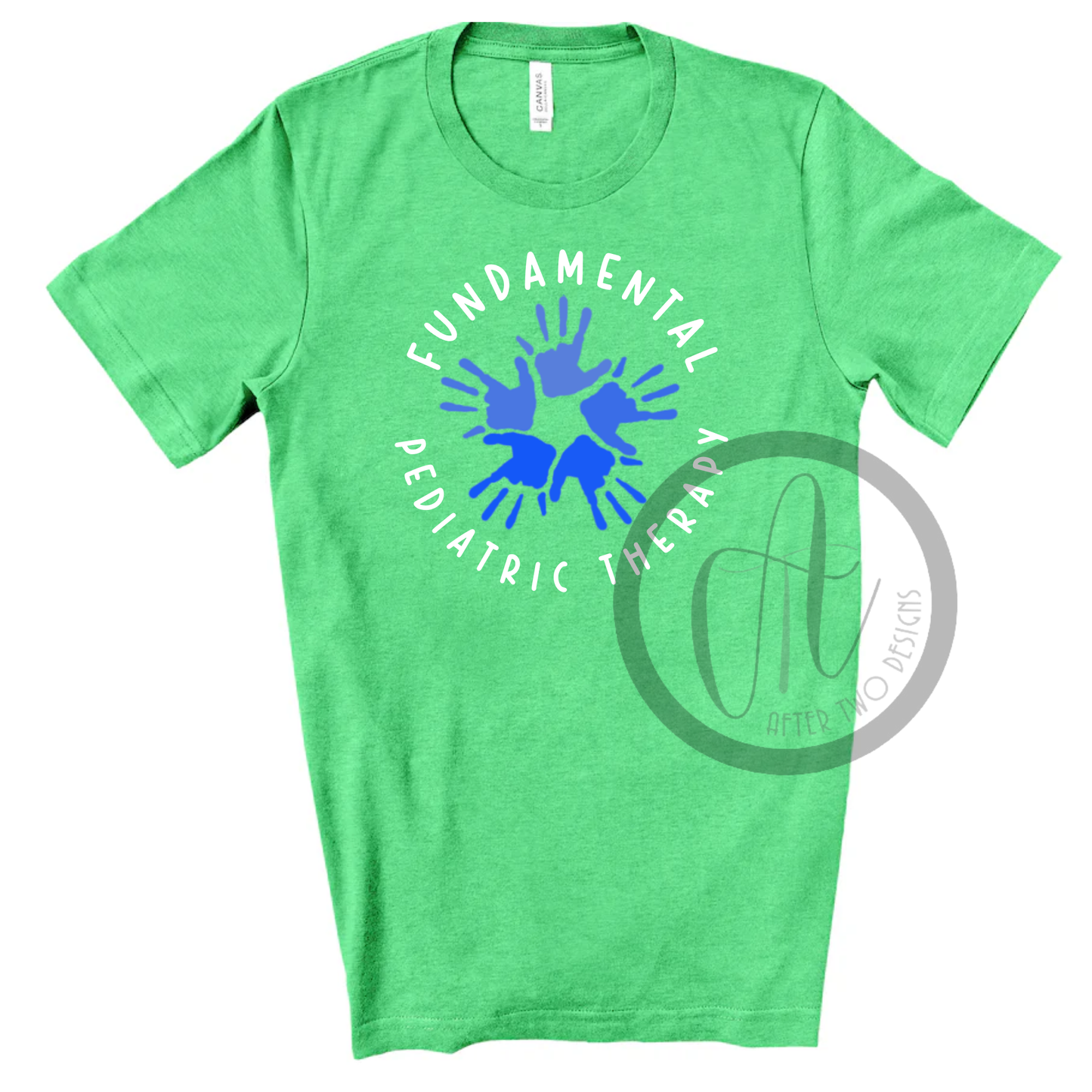 Green _ Blue Hands Bella Canvas