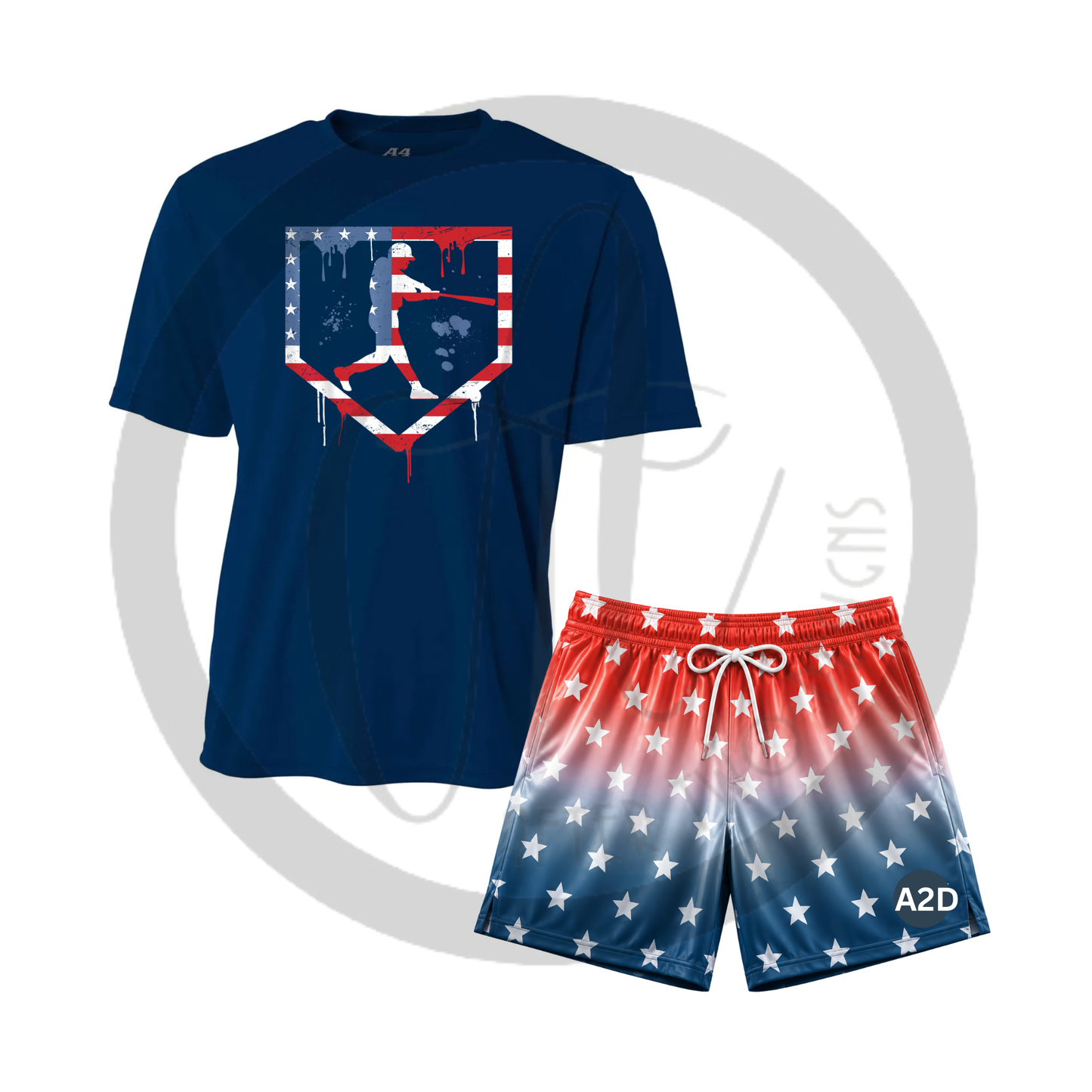 American Batter Drip DriFit TEE