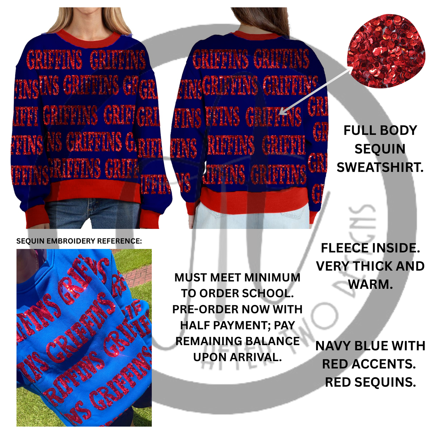 Griffins Sequin Sweatshirt IN STOCK