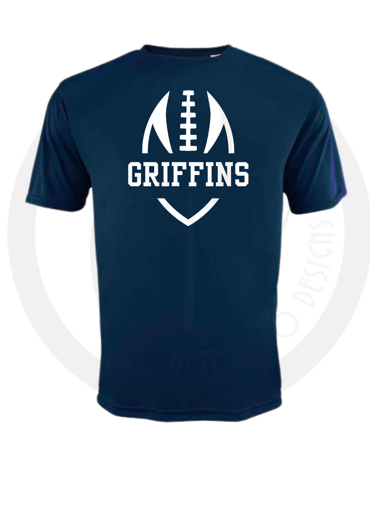 Navy Griffin football - 50/50 Gildan Blend