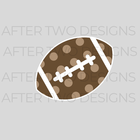 Polka Football Yard Sign