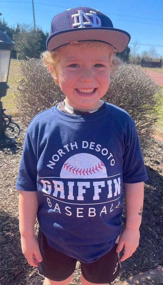 Navy Baseball Hoodie - Gildan