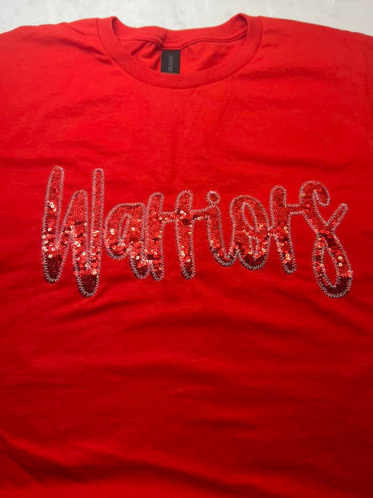 Warriors Sequin Tee