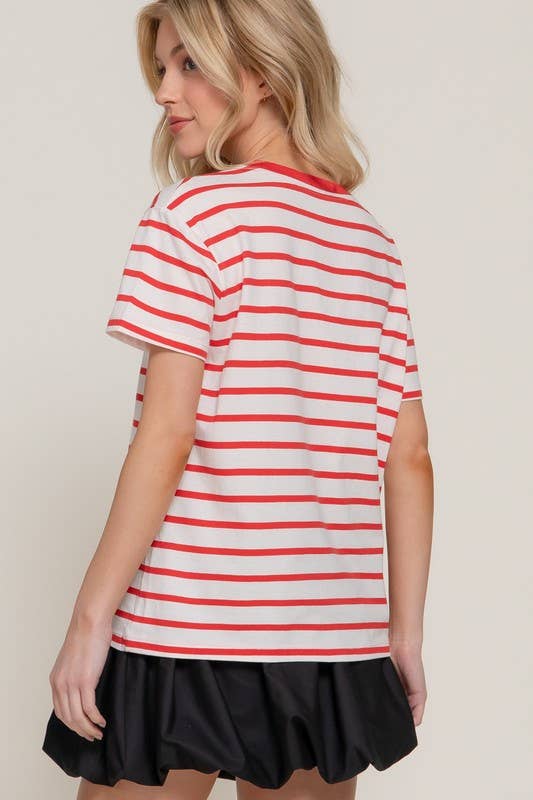 Stripe Oversize T-shirt