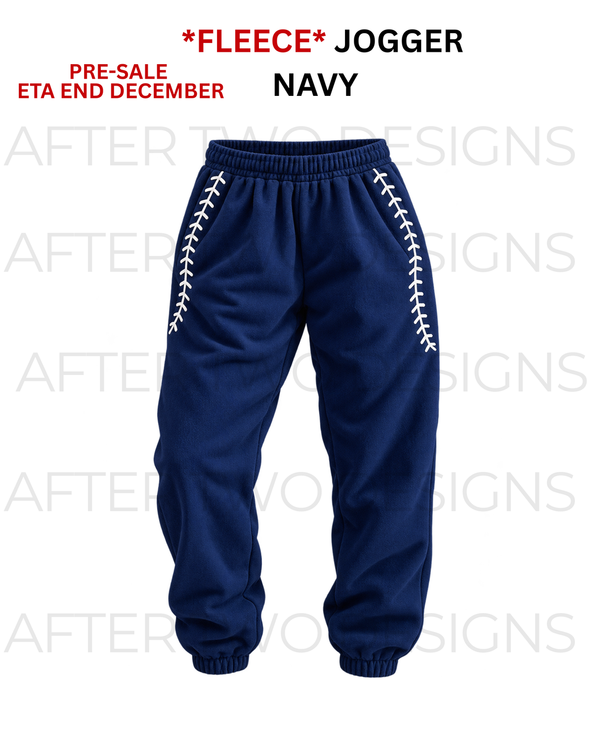 Baseball FLEECE Joggers Navy - PRESALE