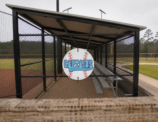 Baseball+Logo/Name Dugout Sign