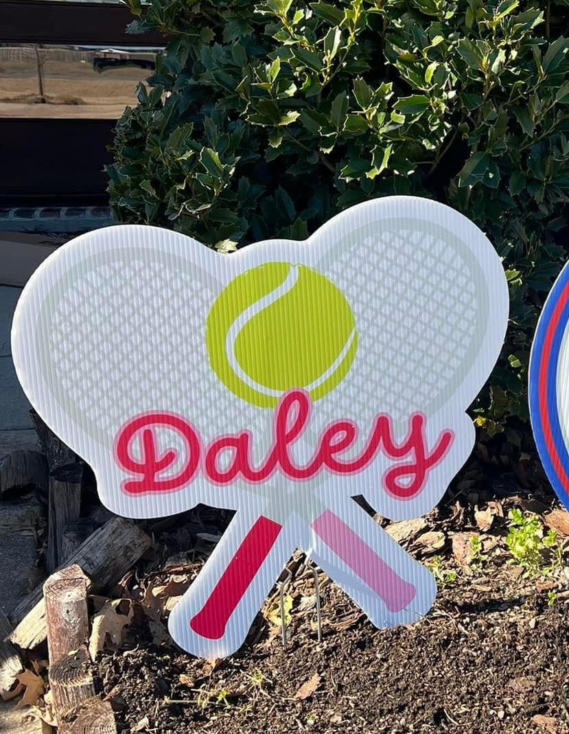 Tennis Yard Sign MTO (Colors Customizable)