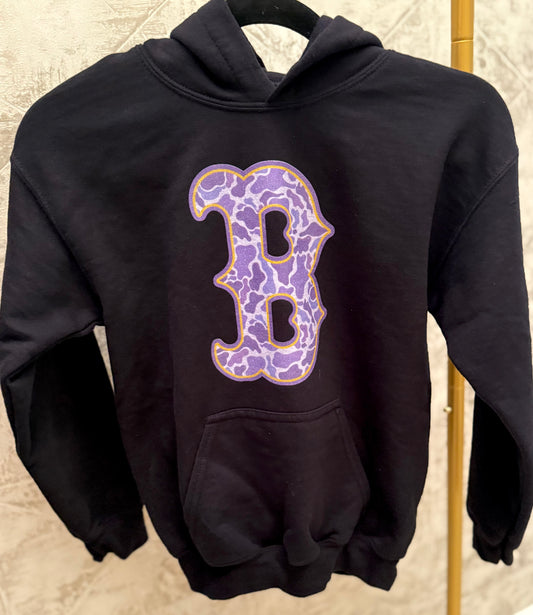 Black Gildan B Camo Hoodie