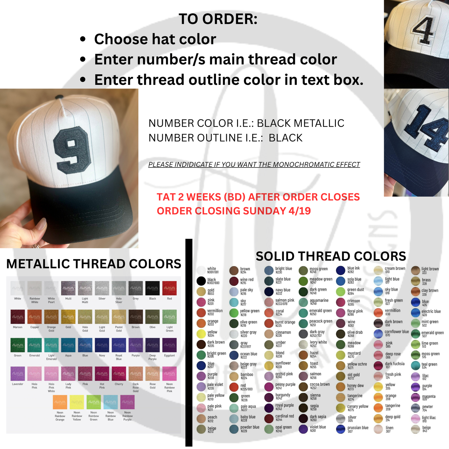 Snapback Pinstripe Hat Metallic Varsity Flat Text PRESALE round 3