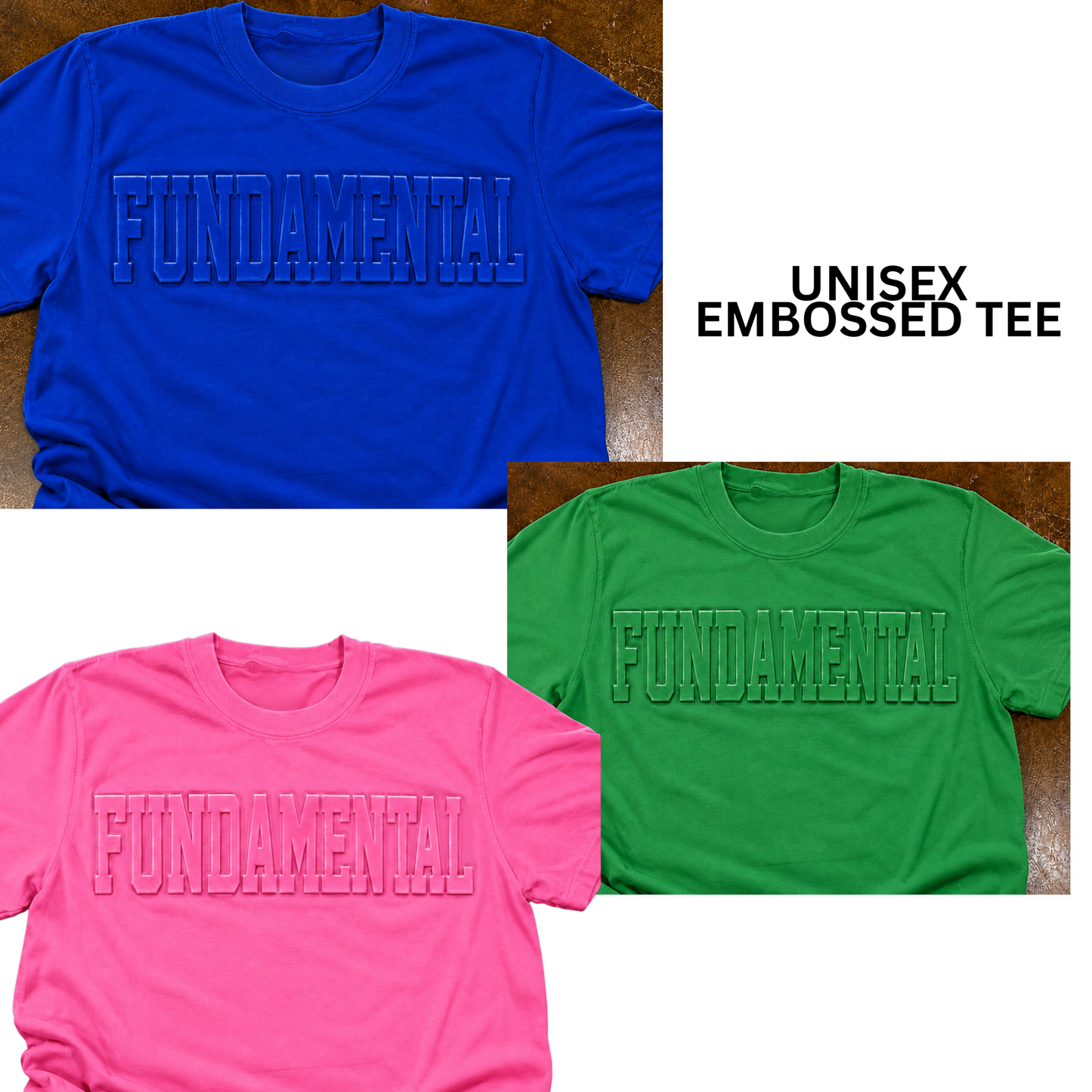Embossed Unisex Tee- PRESALE