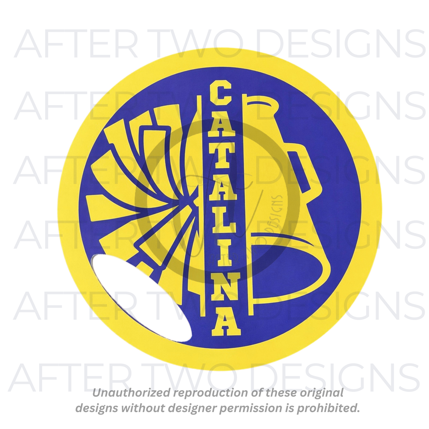Cheer Circle Fan Front and Back