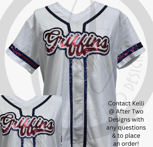 Adult Sequin Spirit Shirt IN STOCK