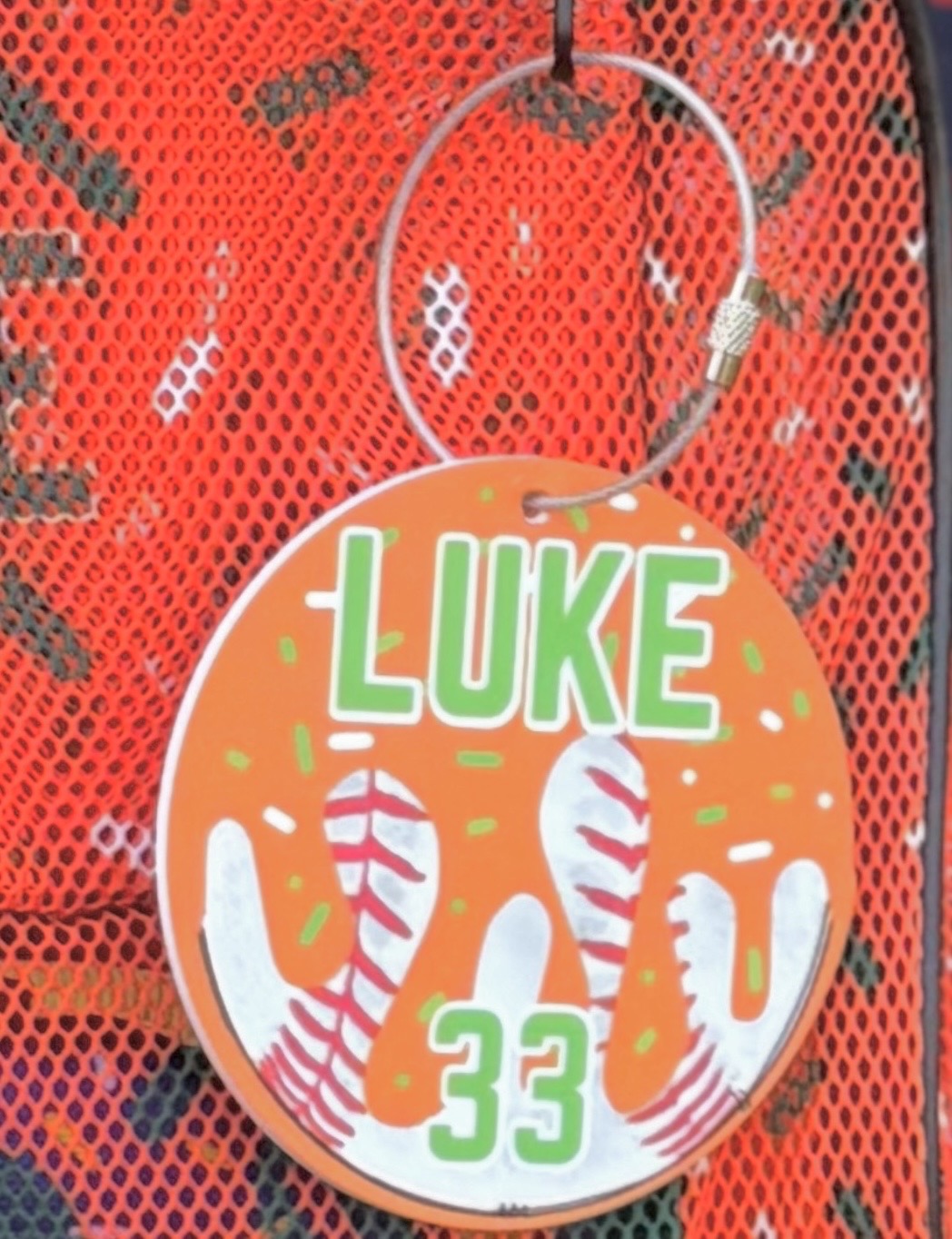 Drip Bag Tag Name+Number+Logo - MTO (Colors Customizable)