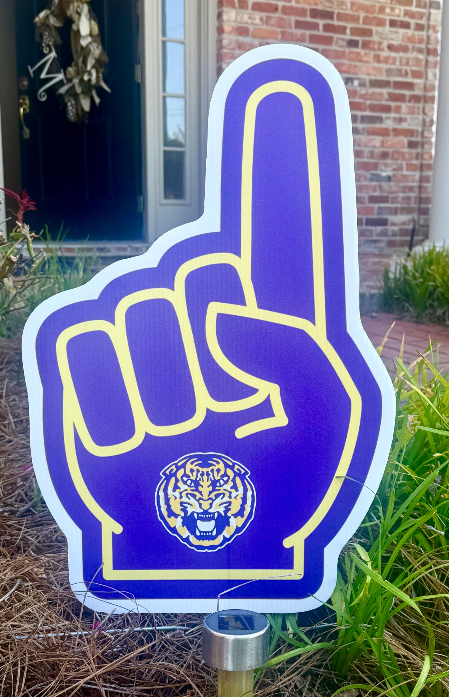 Tigers Finger Yard Sign