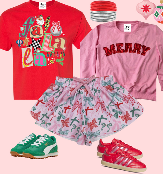 Christmas Bow Shorts PREORDER