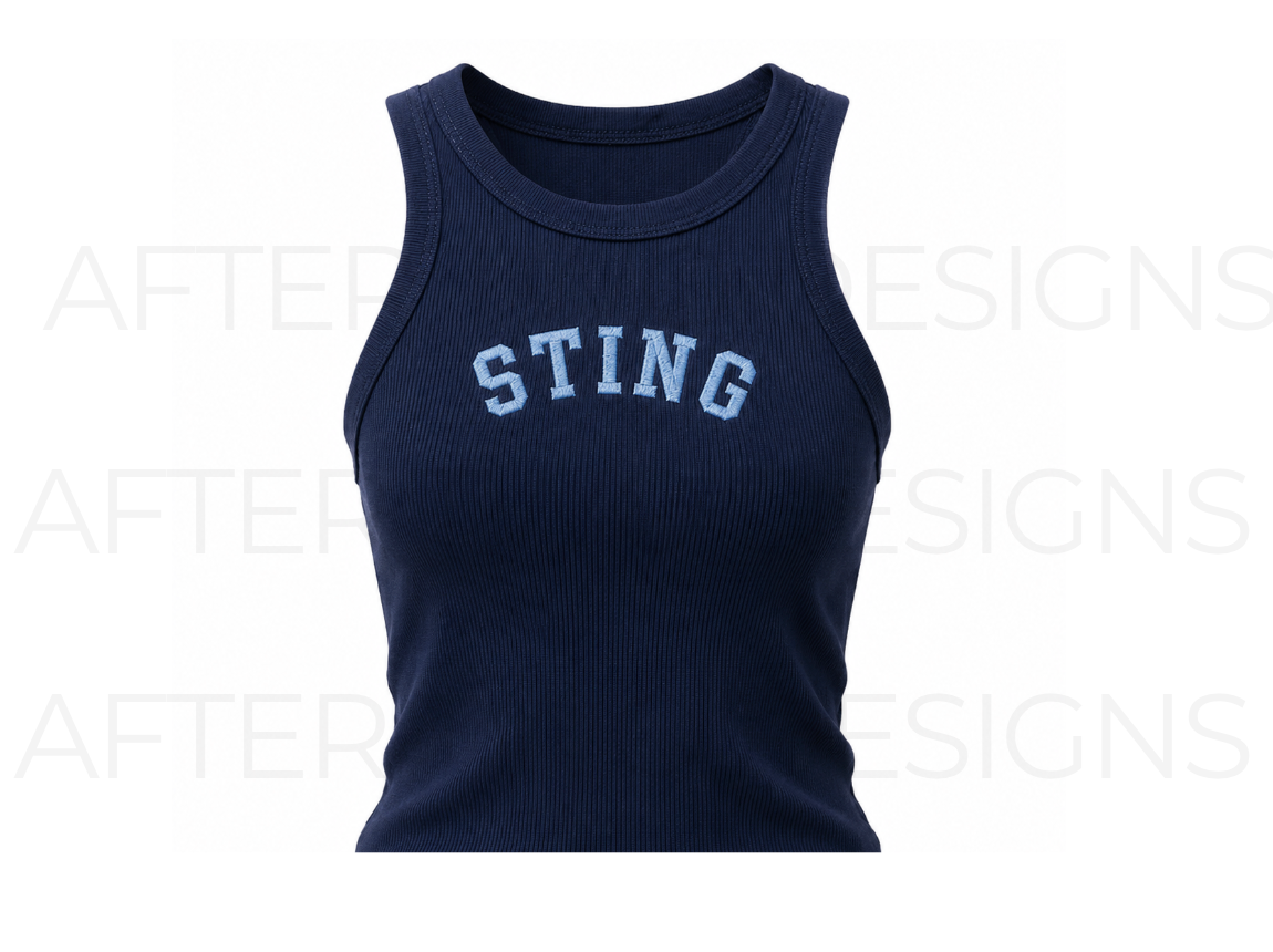 Women Fitted STING Ribbed Cotton Tank - PRESALE