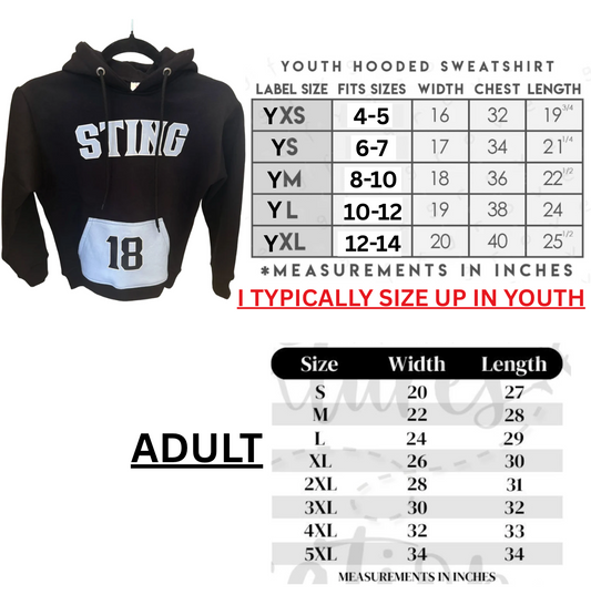 Black Sox Fleece Hooded A2D Pullover - PRESALE