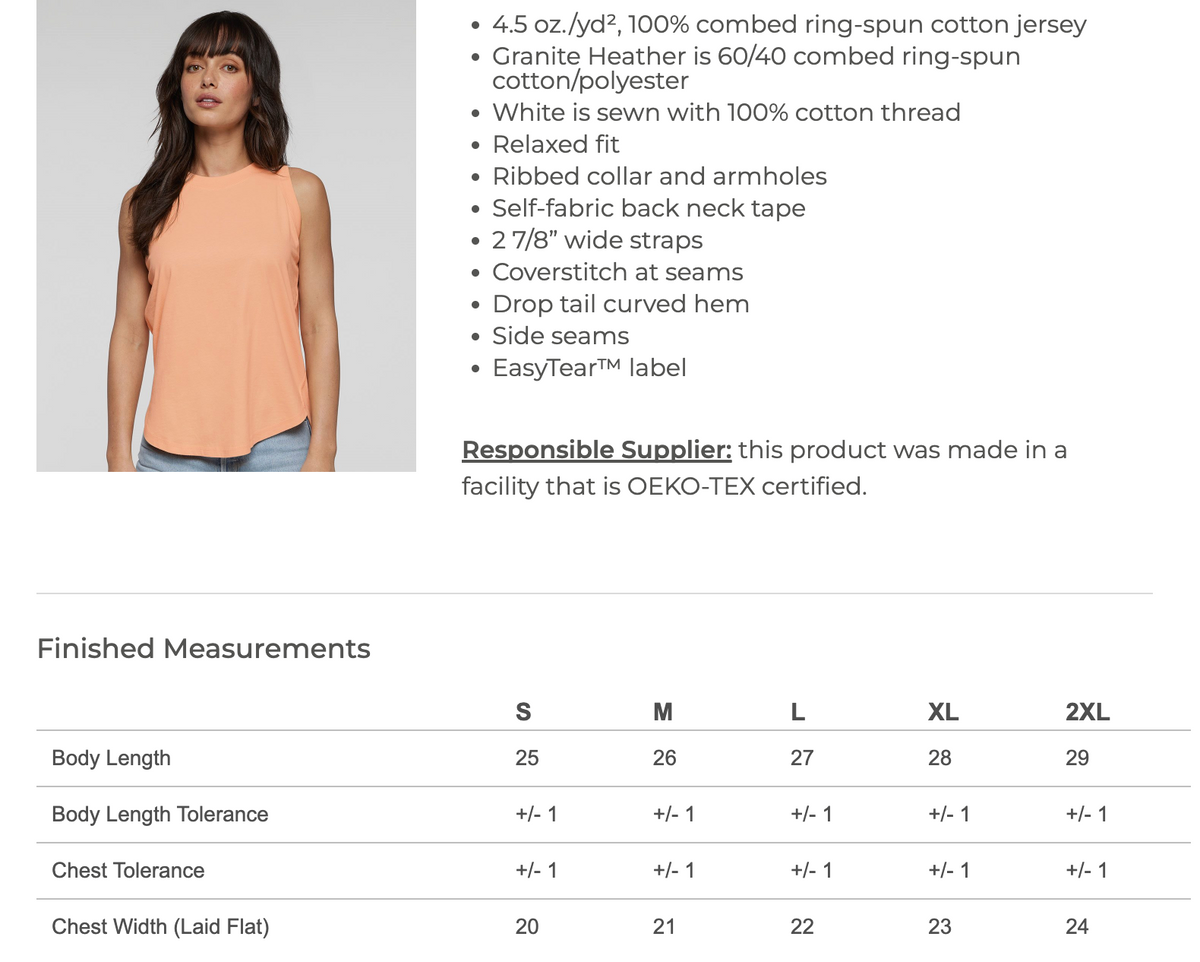 Womens Relaxed Metallic Hounds Tank - PRESALE