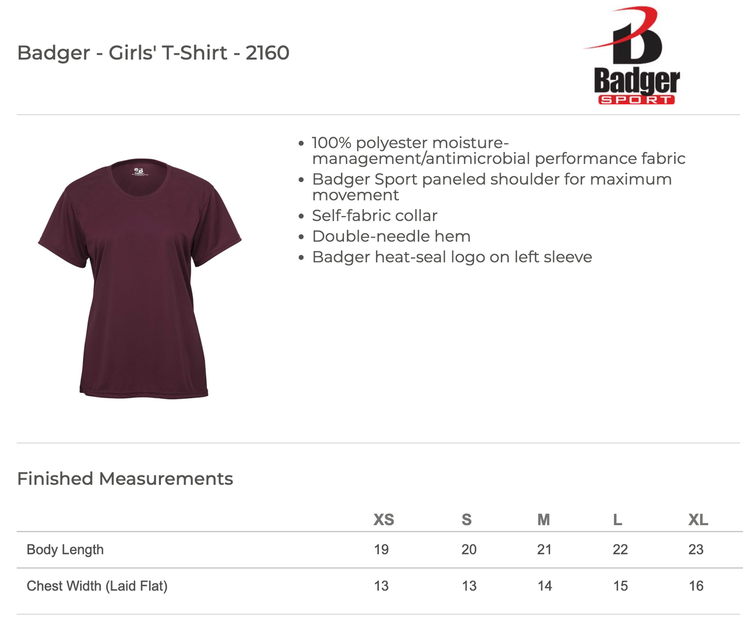 Girls Cut Drifit Legends Tee - MTO