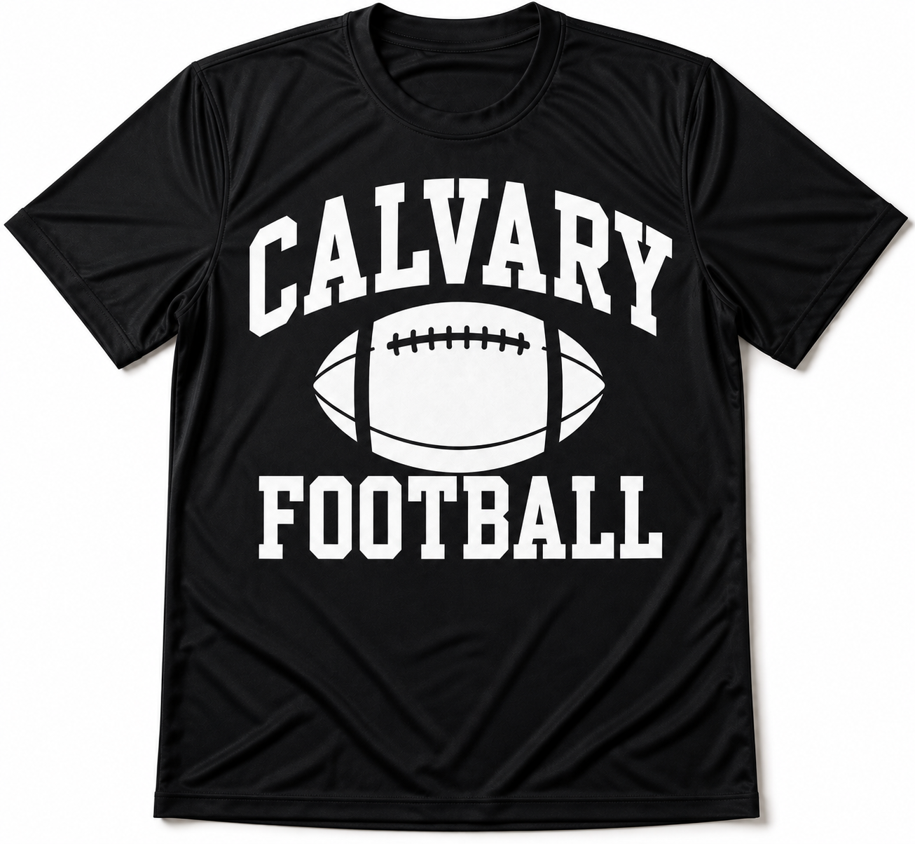 Calvary Black Football Stacked - MTO