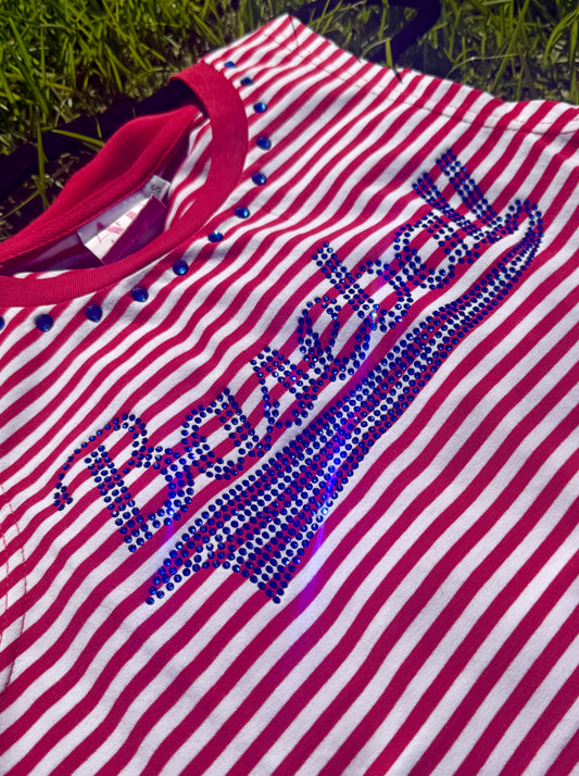 Red+Blue Baseball Tank IN STOCK