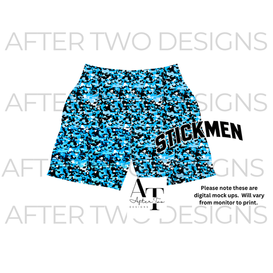 Stickmen Camo Shorts - PRESALE