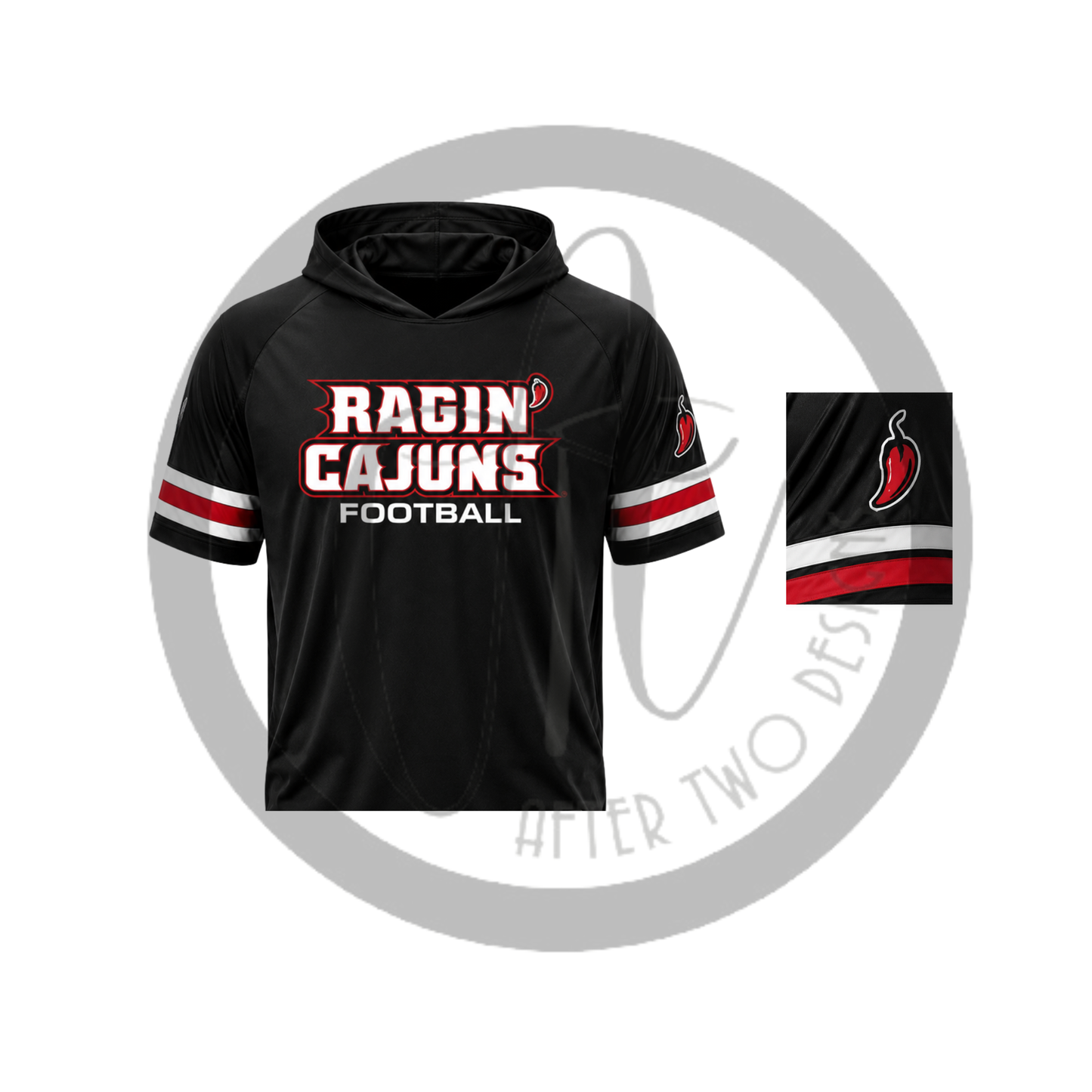 Cajuns Pepper Hooded A2D  Drifit - PRESALE