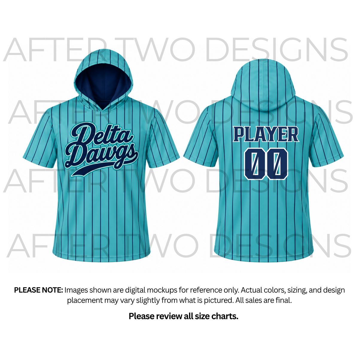 Dawgs Pinstripe Shoodie Drifit A2D - PRESALE