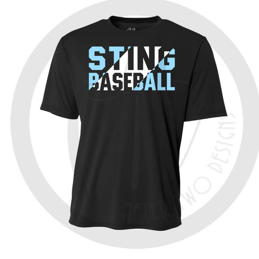 Sting Black Baseball Block A4 Drifit