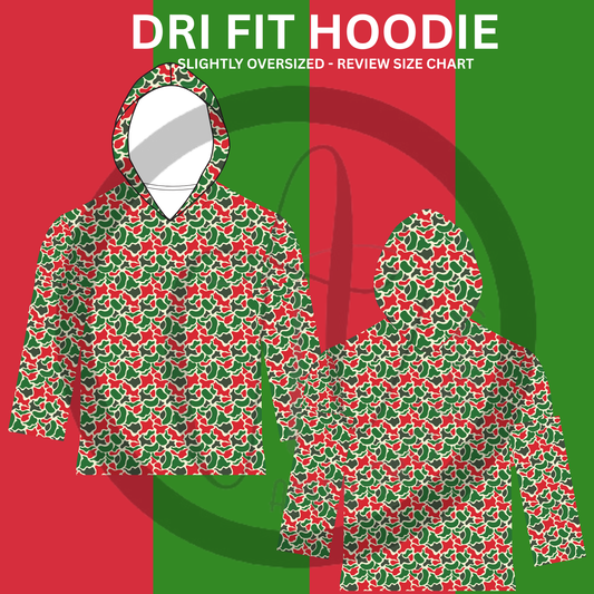 Christmas Camo DRIFIT Hoodie - IN STOCK