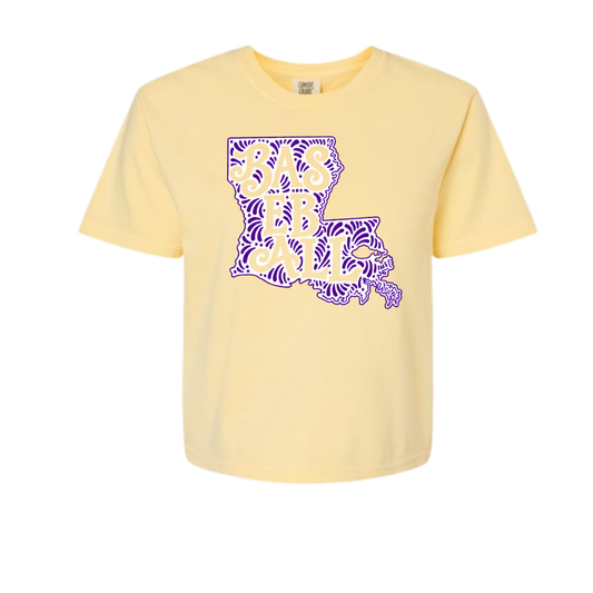 LA Baseball Butter  Comfort Colors Boxy - PRESALE