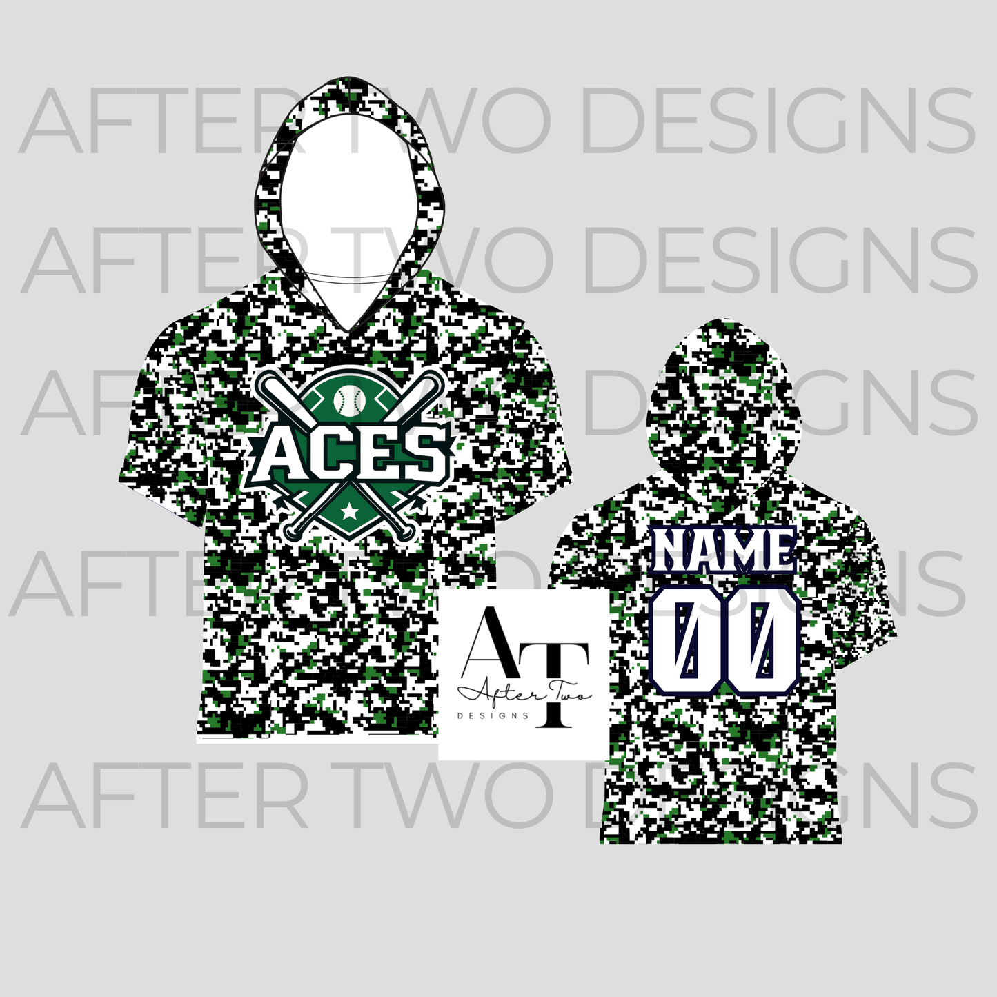 ACES Pixel Drifit Shoodie A2D- PRESALE