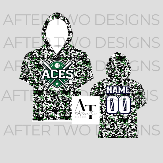 ACES Pixel Drifit Shoodie A2D- PRESALE