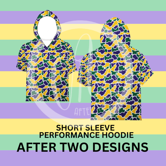 Mardi Gras DriFit SS Hooded Tee PRESALE