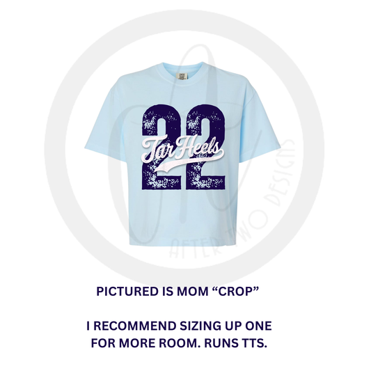 Tar Heels Number T-Shirt - MTO