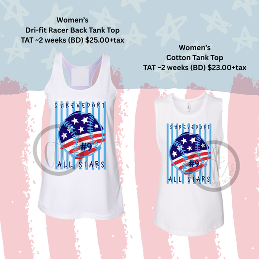 White Stars+Stripes Ball # Tank S DYB
