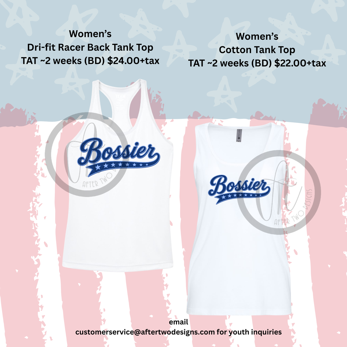 White Bossier Tank