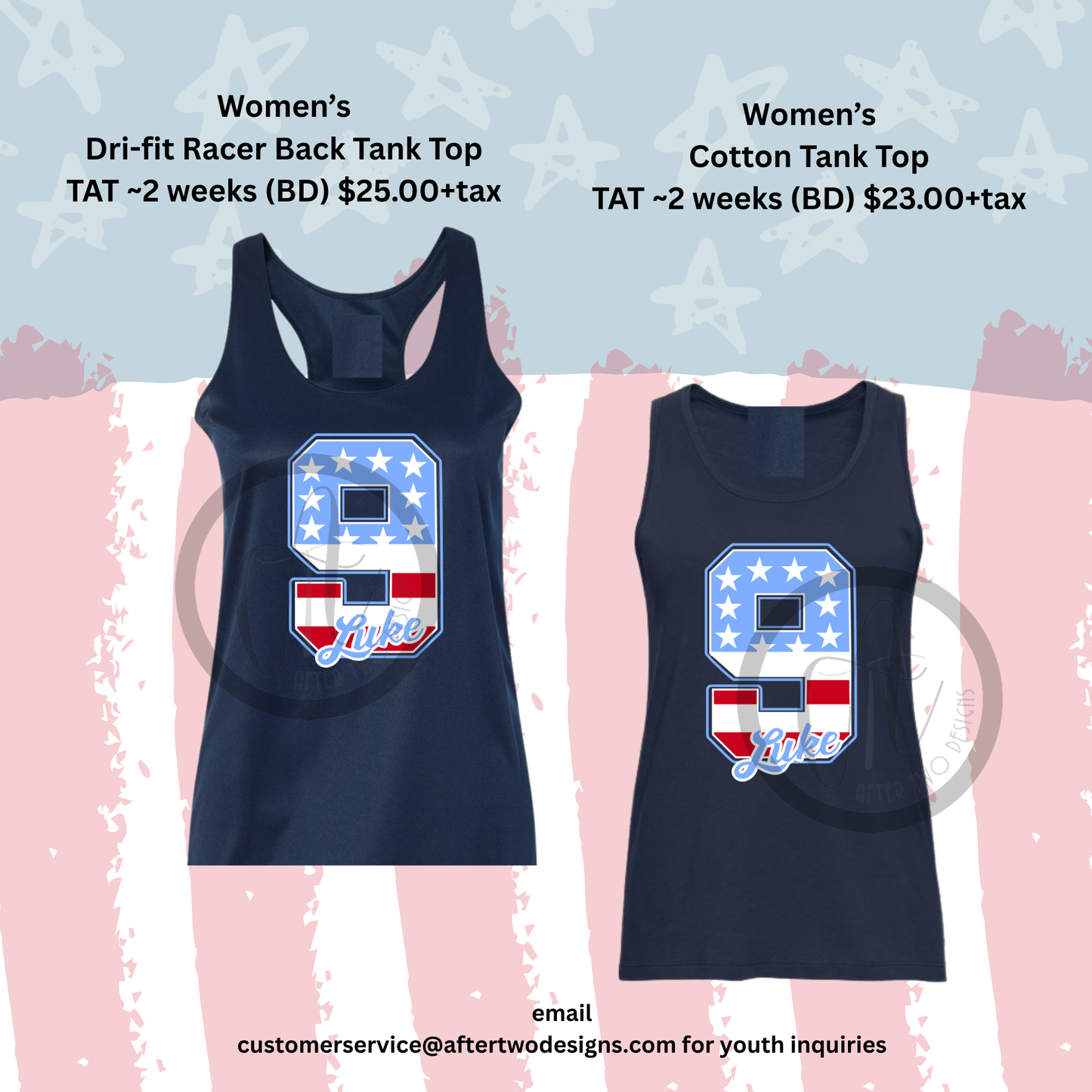 American Number Tank Navy_ S DYB