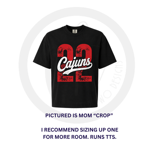 Cajuns Number T-Shirt - MTO