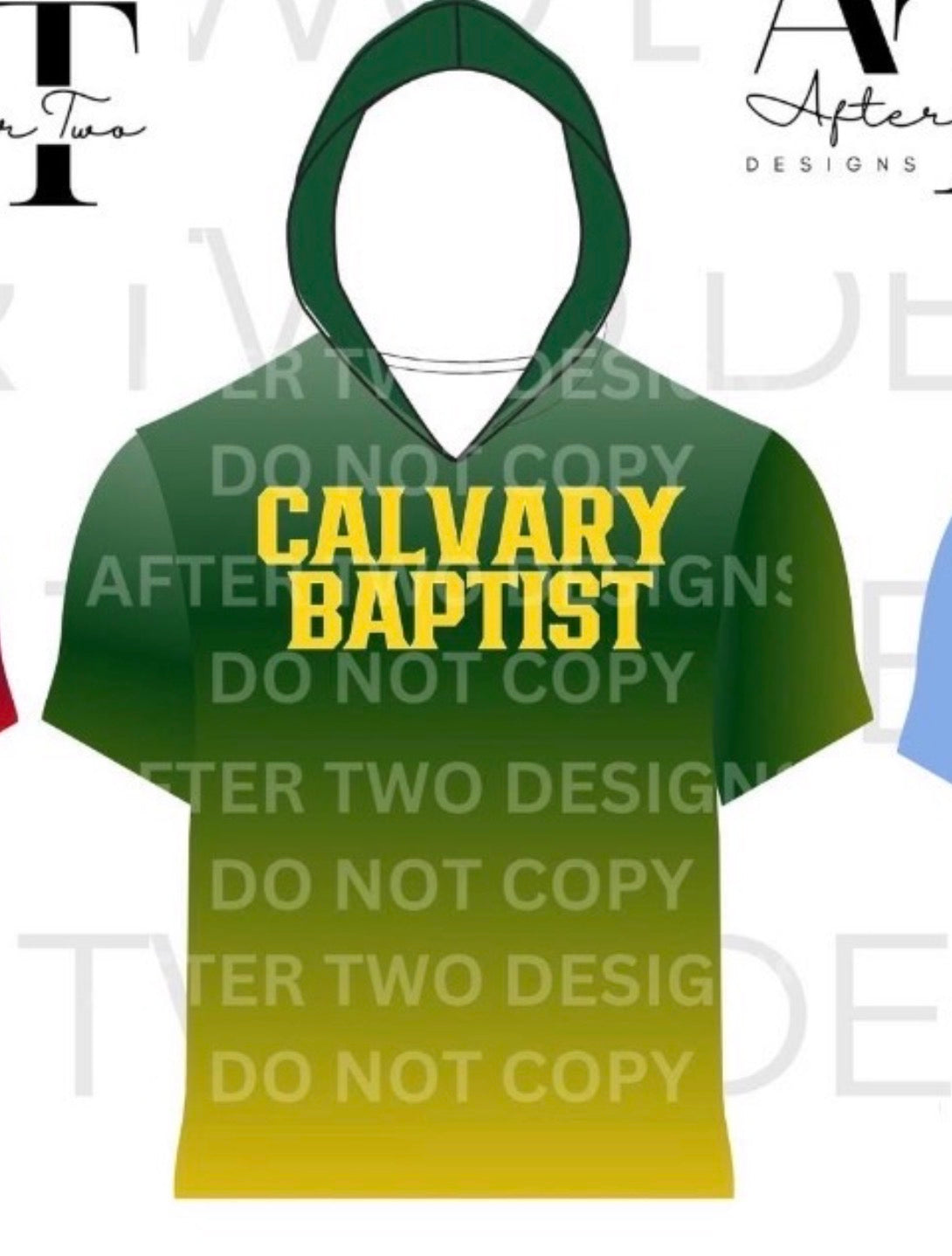 Calvary Baptist Two Tone Hooded IN STOCK- DRIFIT