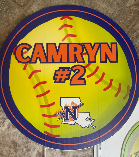 Baseball/Softball yard sign