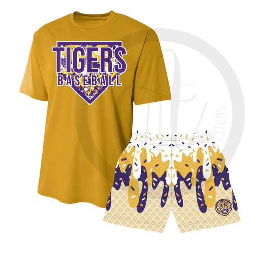 Tigers Baseball - A4 Dri-Fit Tee