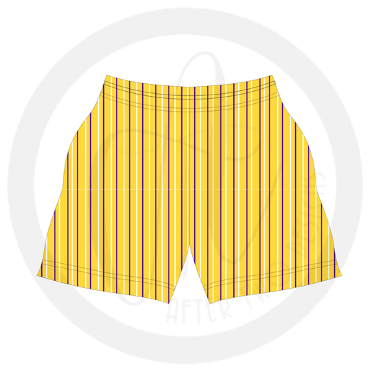 Pinstripe purple/gold shorts PRESALE