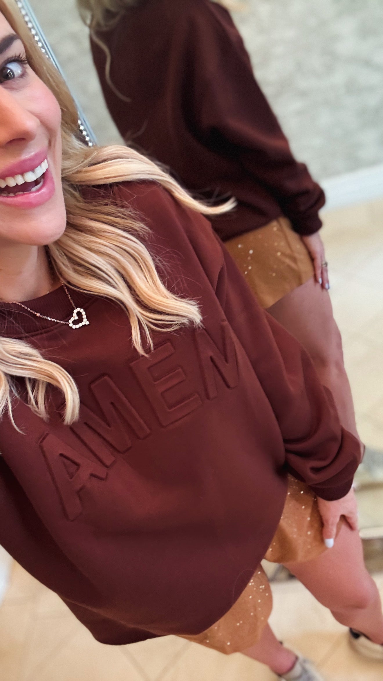 AMEN Embossed Sweatshirt IN STOCK