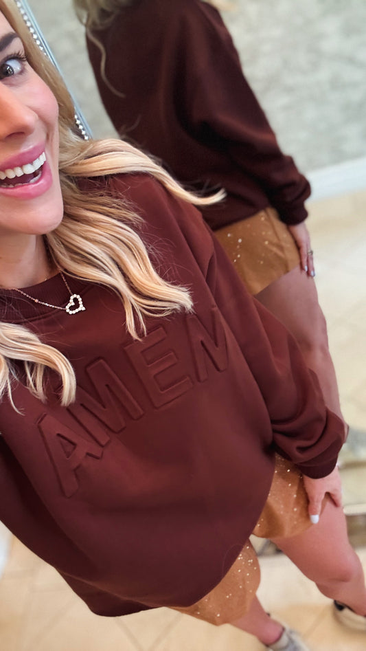AMEN Embossed Sweatshirt IN STOCK