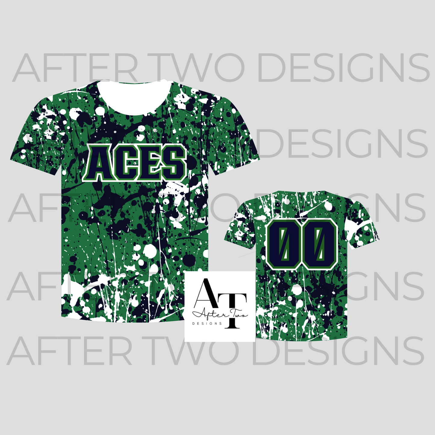 Aces Splatter Tee Drifit by A2D - PRESALE