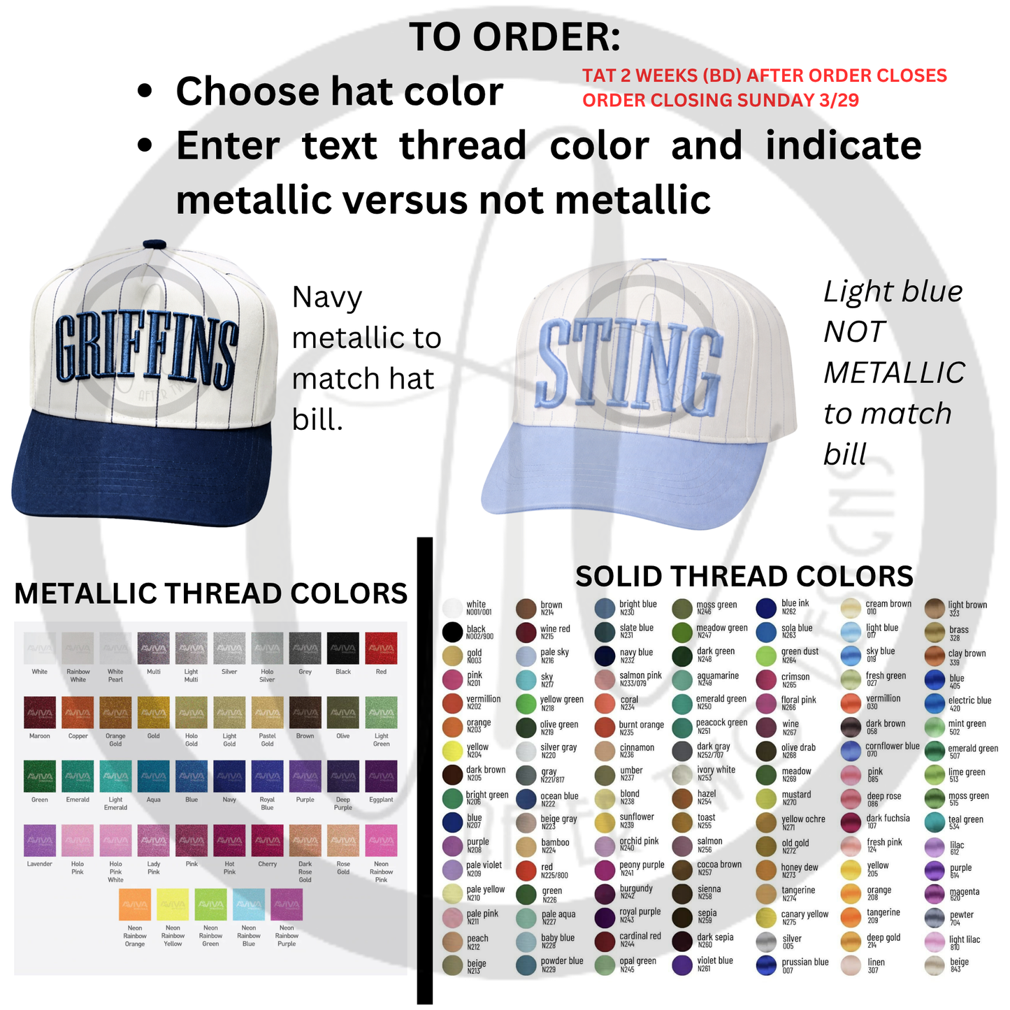 Snapback Hat Text PRESALE